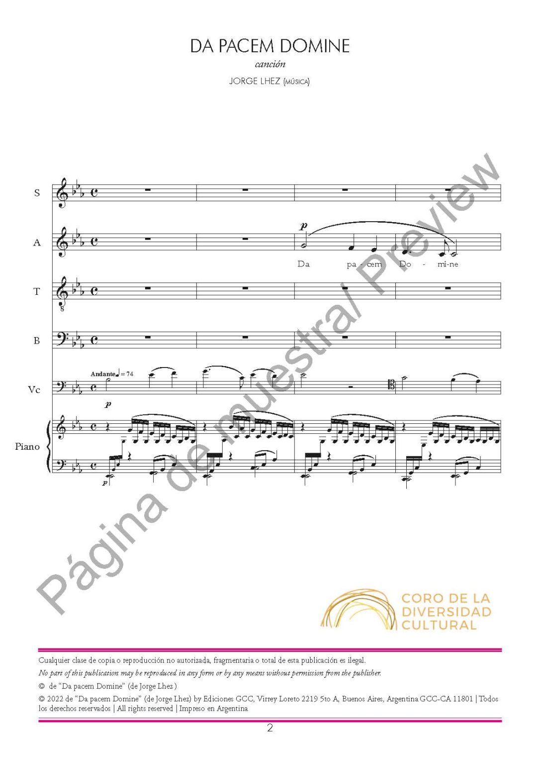 Da pacem Domine Ediciones GCC